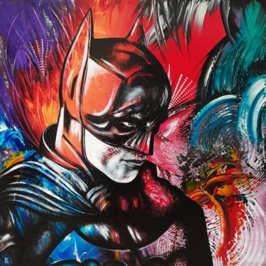 绘画 标题为“"Loving Batman"” 由Estelle Barbet, 原创艺术品, 丙烯