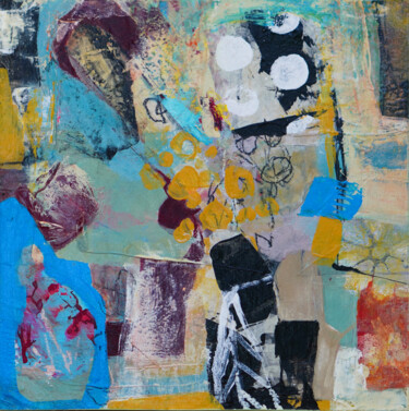 Painting titled "Casa Da Tè" by Marilena Zahiu, Original Artwork, Acrylic Mounted on Wood Panel