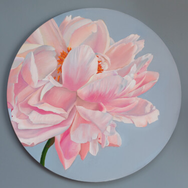Pintura titulada "Peony Dance" por Nelia Hryhorenko, Obra de arte original, Oleo