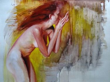 🐿️Le Cri de l'écureuil 🐿️The Squirrel's Scream Peinture intitulée "🐿️Le Cri de l'écureu…" par Isabel Mahe, Œuvre d'art originale, Huile