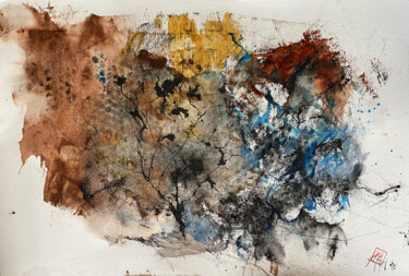 Pittura intitolato "Fine estate" da Yūrei, Opera d'arte originale, Acquarello