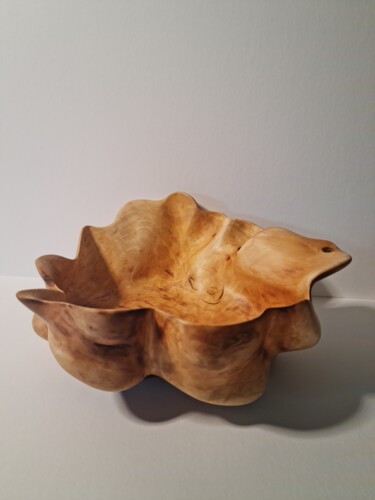 Sculpture titled "Schale" by Adler, Original Artwork, Wood