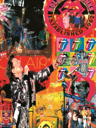 Arts numériques intitulée "Rolling Stones 3" par Patrice Fligny, Œuvre d'art originale, Acrylique