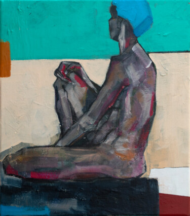 Painting titled "The Language of Sil…" by Marilena Zahiu, Original Artwork, Acrylic Mounted on Wood Stretcher frame