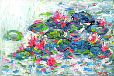 「full blossom」というタイトルの絵画 Anh  Tuan Leによって, オリジナルのアートワーク, アクリル