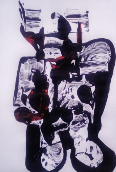 Painting titled "robot portugais  :-)" by Francisco Mendes, Original Artwork, Acrylic