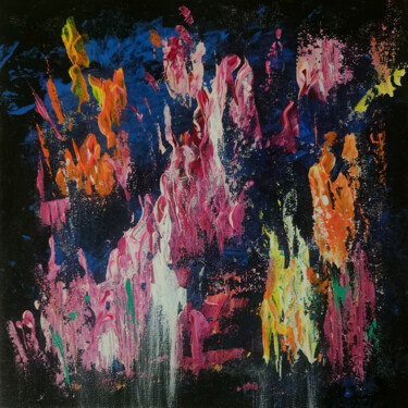 Deep III Painting titled "Deep III" by Julia Leon, Original Artwork, Acrylic Mounted on Wood Stretcher frame