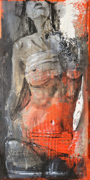 Serie: Nudes. Woman. No. N092. 绘画 标题为“Serie: Nudes. Woman…” 由Artem Usá, 原创艺术品, 丙烯 安装在木质担架架上