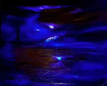 Peinture intitulée "Antartika" par Pascal Jung, Œuvre d'art originale, Huile