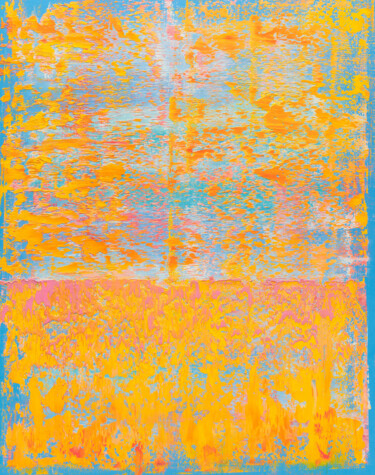 Malerei mit dem Titel "Celestial Yellow" von Nataliia Sydorova, Original-Kunstwerk, Öl Auf Keilrahmen aus Holz montiert