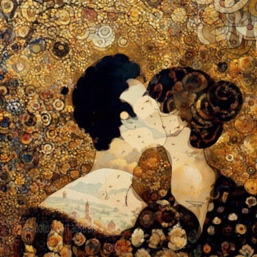 Arts numériques intitulée "Paysage du Baiser" par Lotus20artabstrait, Œuvre d'art originale, Peinture numérique