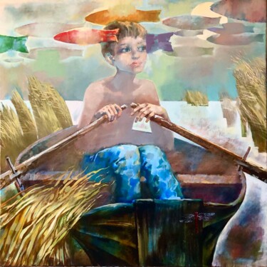 Pittura intitolato "Summer" da Oleg Tchoubakov, Opera d'arte originale, Olio
