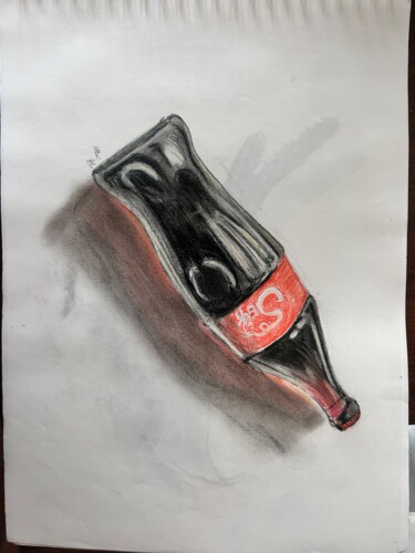 Drawing titled "Coca" by Val' Sagnier, Original Artwork, Graphite