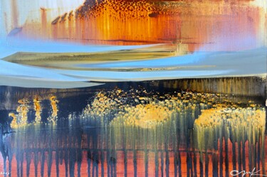 Summer emotions. Pittura intitolato "Summer emotions." da Katsiaryna Sumarava, Opera d'arte originale, Olio Montato su Telaio per barella in…