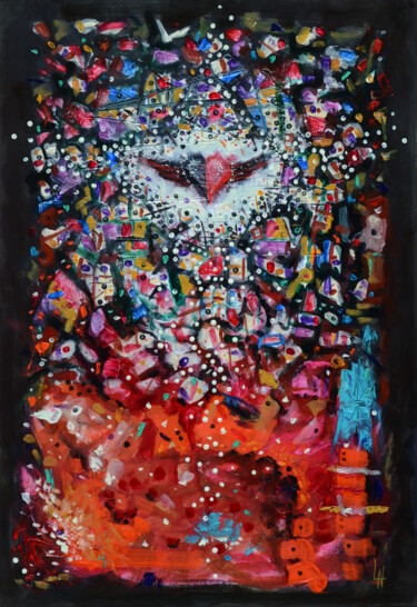 Peinture intitulée "L'envol" par Ludovic Lan, Œuvre d'art originale, Huile