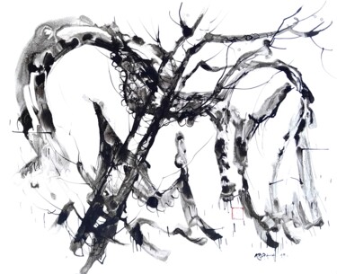 绘画 标题为“The old blanket” 由Alfred Freddy Krupa, 原创艺术品, 墨