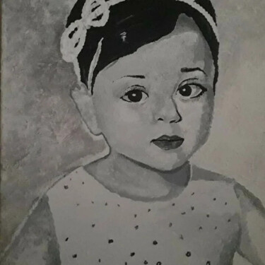 绘画 标题为“Mia nipote” 由Mariacristina Valletti, 原创艺术品, 丙烯
