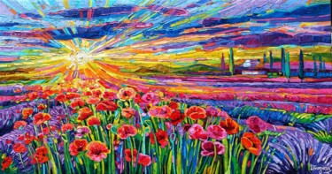 Rapsodia di primavera Peinture intitulée "Rapsodia di primave…" par Vanya Georgieva, Œuvre d'art originale, Huile Monté sur Châssis en bois