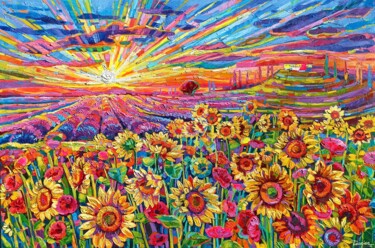 Peinture intitulée "Great meet With the…" par Vanya Georgieva, Œuvre d'art originale, Huile Monté sur Châssis en bois