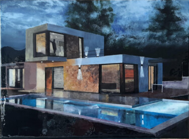 Inhaus Majorca Painting titled "Inhaus Majorca" by Ana Del Castillo Ibarrola, Original Artwork, Pigments