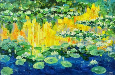 绘画 标题为“Water lily, Flower…” 由Anh  Tuan Le, 原创艺术品, 丙烯