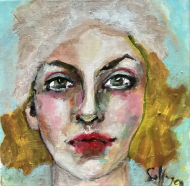Natacha ange de la toundra Peinture intitulée "Natacha ange de la…" par Soffya, Œuvre d'art originale, Acrylique