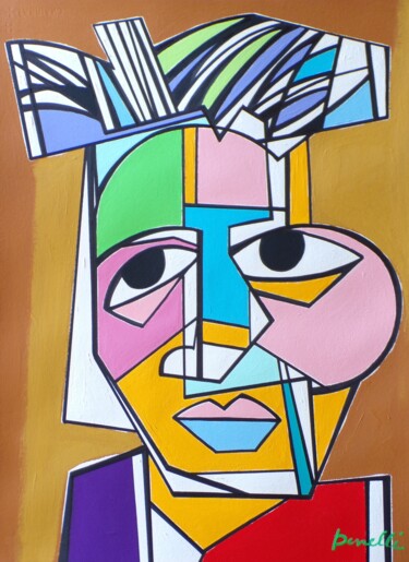 Peinture intitulée "Alberto Giacometti" par Gabriele Donelli, Œuvre d'art originale, Acrylique