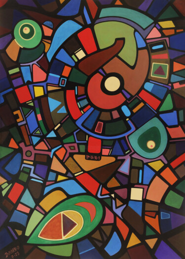 Painting titled "The Nanobots Will T…" by D-Marko-O, Original Artwork, Acrylic