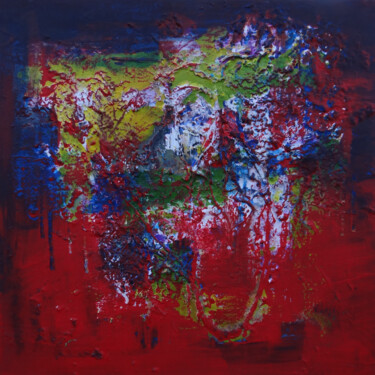 Peinture intitulée "Genèse d'un monde" par Jean Luc Millogo, Œuvre d'art originale, Acrylique