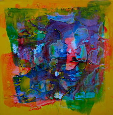 Peinture intitulée "monde onirique09" par Jean Luc Millogo, Œuvre d'art originale, Acrylique Monté sur Châssis en bois