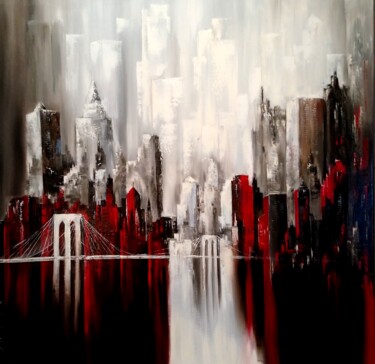 제목이 "Buildings.1"인 미술작품 Felix Boulay로, 원작, 기름