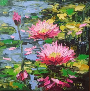 绘画 标题为“Water lily, Flower…” 由Anh  Tuan Le, 原创艺术品, 丙烯