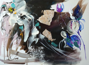 Painting titled "Eastern Elegance in…" by Annet Loginova, Original Artwork, Acrylic Mounted on Wood Stretcher frame