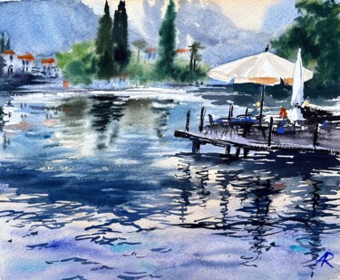 绘画 标题为“On the Water” 由Ira Popovych, 原创艺术品, 水彩