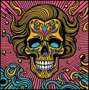 印花与版画 标题为“skullpop series #011” 由Skullvers3, 原创艺术品, 数字打印
