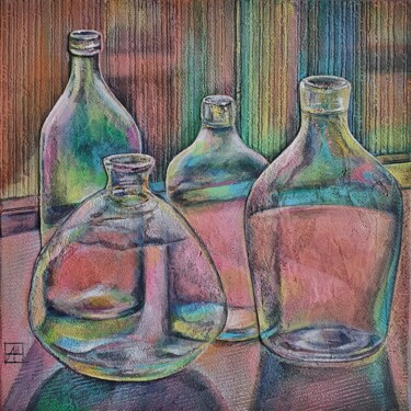 The magic of evening light 绘画 标题为“The magic of evenin…” 由Anna Shuvaeva, 原创艺术品, 丙烯 安装在木质担架架上