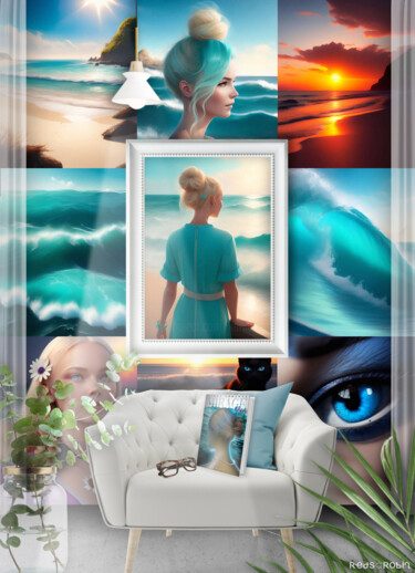 Arts numériques intitulée "Mirage Scene" par Karine Garelli (Reds Robin), Œuvre d'art originale, Photo montage