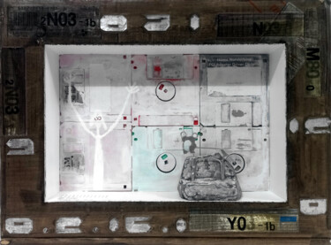 Malerei mit dem Titel "help" von Seven E, Original-Kunstwerk, Acryl