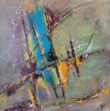 Peinture intitulée "Vibration" par R Devarrewaere, Œuvre d'art originale, Acrylique Monté sur Châssis en bois