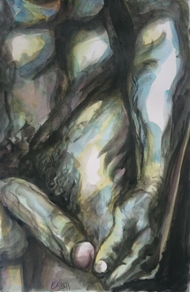 uncut Peinture intitulée "uncut" par Erik Hils, Œuvre d'art originale, Acrylique