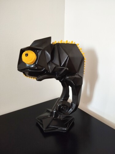 Sculpture intitulée "Draco" par Carole Carpier, Œuvre d'art originale, Résine