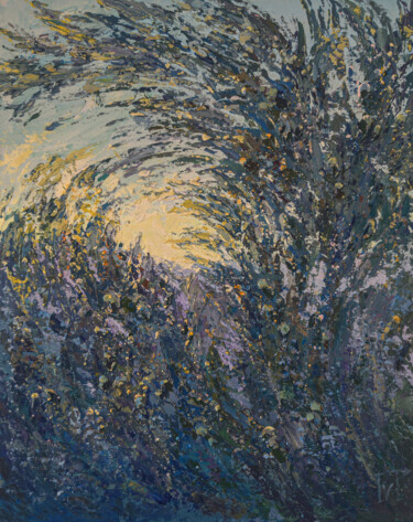 Painting titled "Olive 1" by Tatyana Ivolga, Original Artwork, Acrylic Mounted on Cardboard