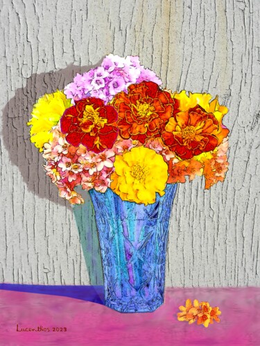 Digital Arts titled "BOUQUET PASCAL" by Lucenthos, Original Artwork, Digital Painting