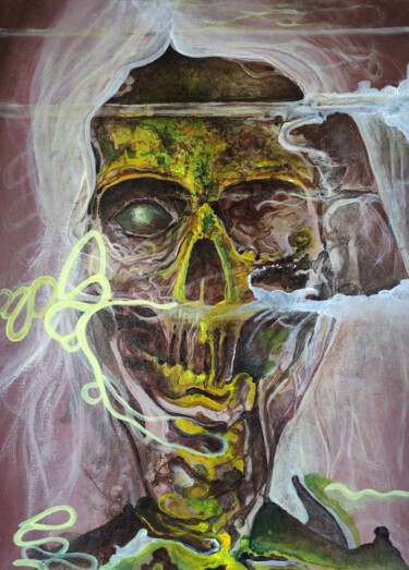 Peinture intitulée "The eternity of Hum…" par Carlos Paredes Colin, Œuvre d'art originale, Acrylique