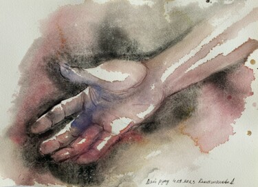 Give me your hand 绘画 标题为“Give me your hand” 由Daria Kamishanova, 原创艺术品, 水彩