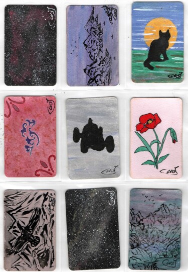 Peinture intitulée "geulim Kadeu planch…" par Mf Arts-Créations, Œuvre d'art originale, Craie