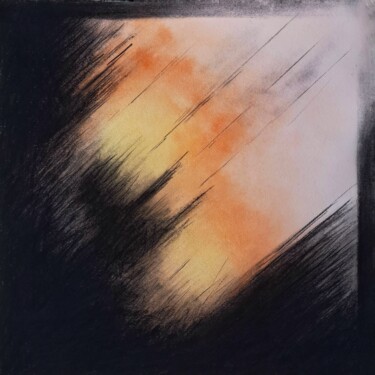 제목이 "Deux soleils"인 그림 Ivan Colas로, 원작, 숯