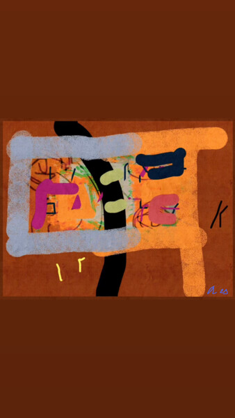 「Caverne」というタイトルのデジタルアーツ Rossi Robertoによって, オリジナルのアートワーク, デジタル絵画