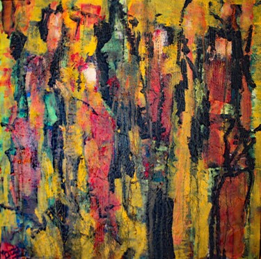 Peinture intitulée "HALLOWEEN, LA FETE…" par Jacques Donneaud, Œuvre d'art originale, Acrylique Monté sur Châssis en bois
