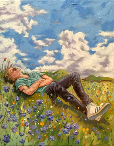 Daydream Nº365 Painting titled "Daydream Nº365" by Robert Inestroza, Original Artwork, Oil Mounted on Wood Stretcher frame